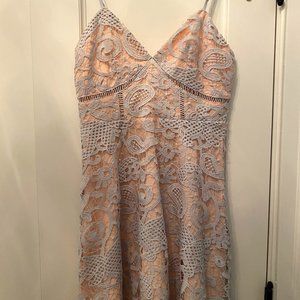 Lace Fit and Flair Dress Size Small